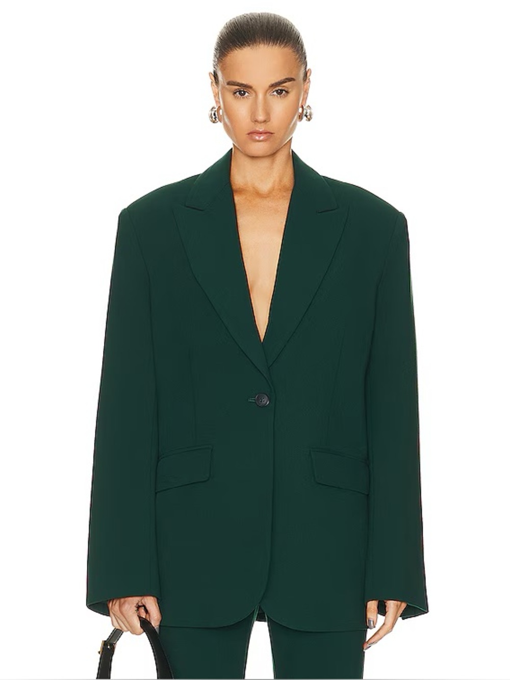 GRLFRND The Big Blazer in Pine Green